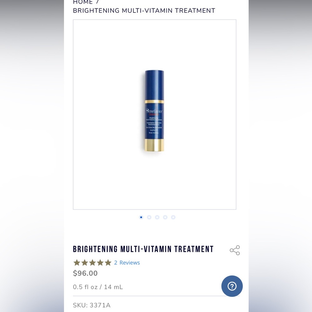 Brightening Multi-Vitamin Treatment SeneGence Skincare